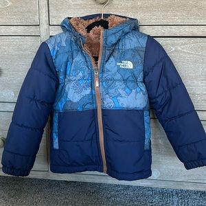 Boys North Face Reversible Hooded Jacket